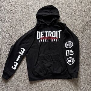 Detroit Basketball Black Hoodie